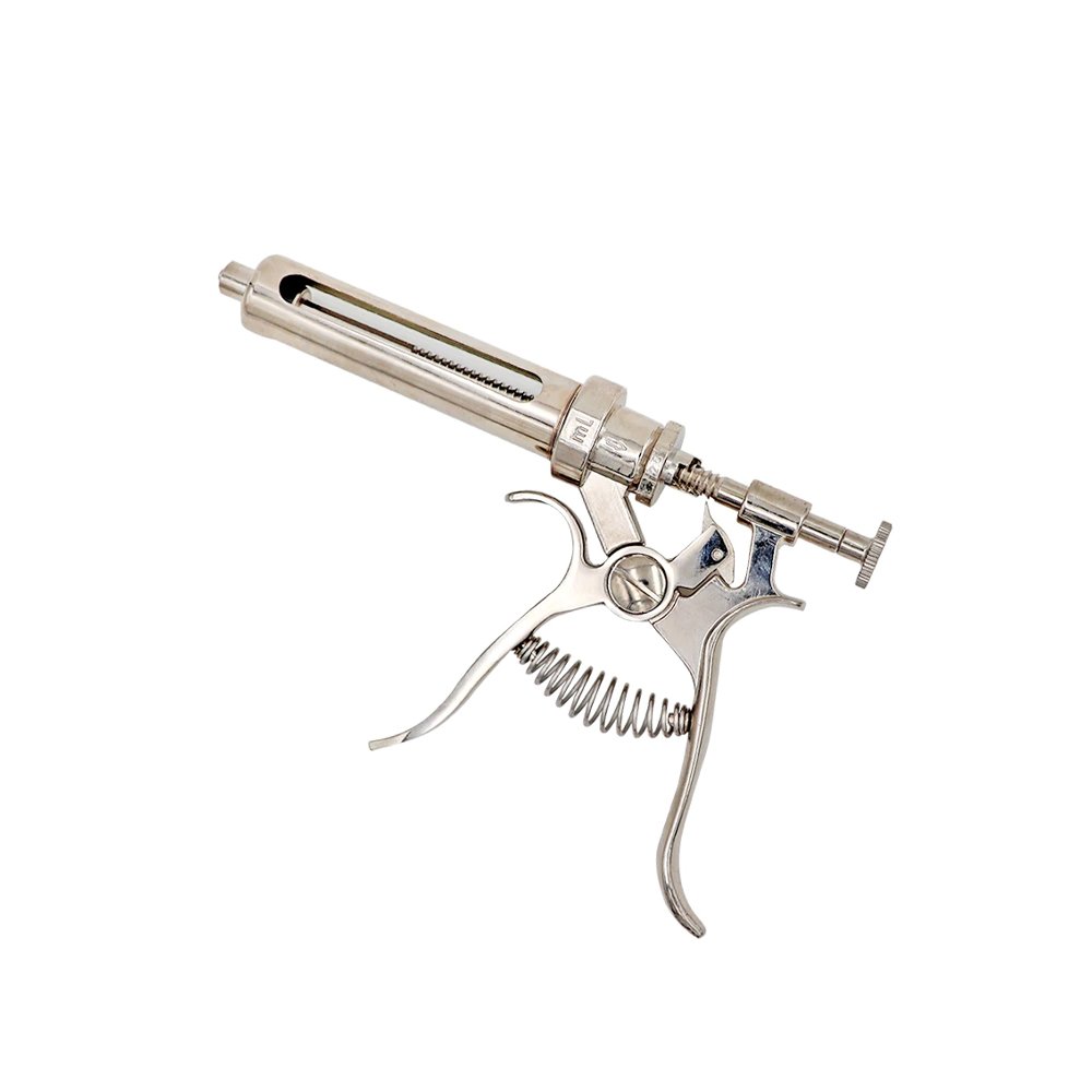 High Quality Veterinary Automatic Revolver Syringe Hot Sale Veterinary Instrument Automatic Metal Syringe For Vaccination