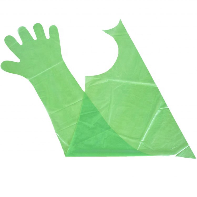 Veterinary Instrument Plastic Arm Sleeve Long Gloves