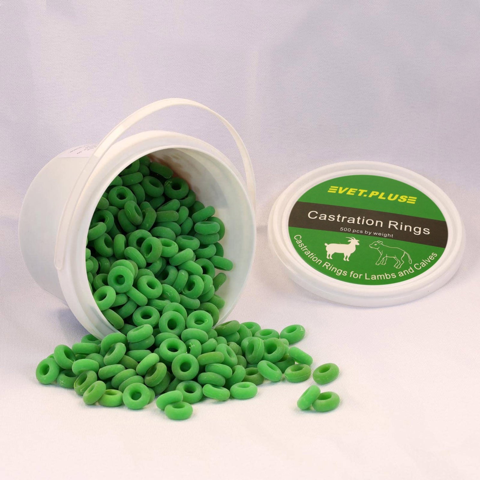 Latex castration rings bands for goat and other animal, 100pcs or 500pcs or other custom quantity available.