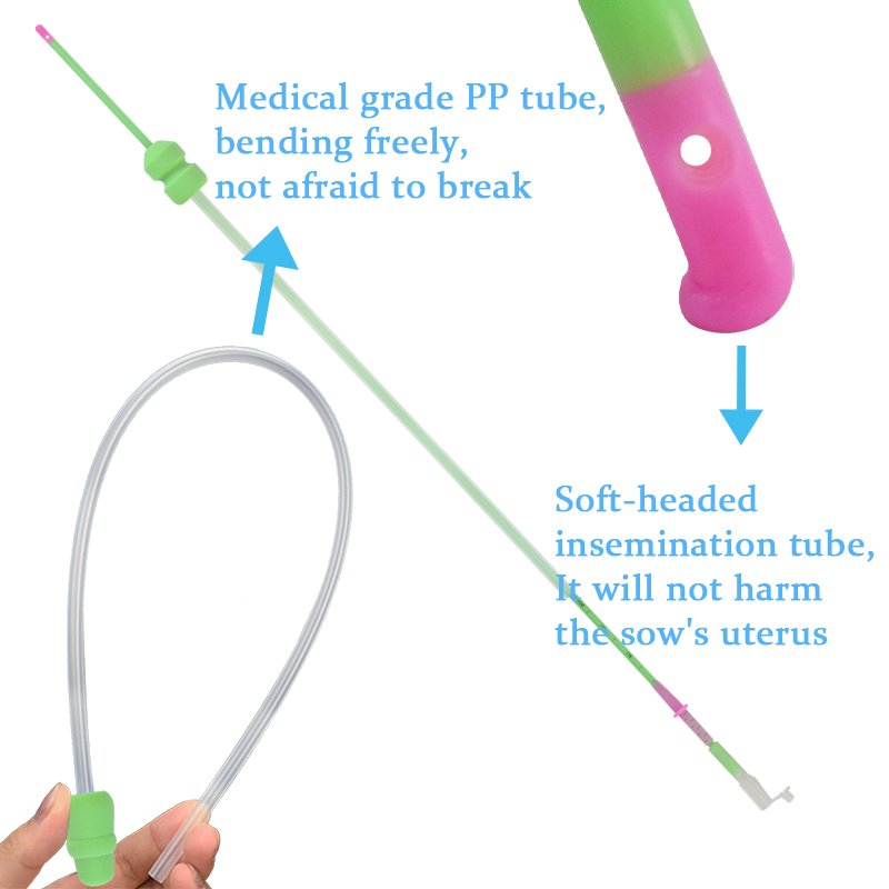 Traditional deep catheter stopper gilt Disposable veterinary insemination instrument for pig insemination catheter for pig sow