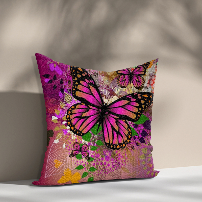 5D Diamond Drawing Kits Butterfly Full Round Drill Rhinestone pillow case DIY Art Crafts Mosaic Picture Home Decoration