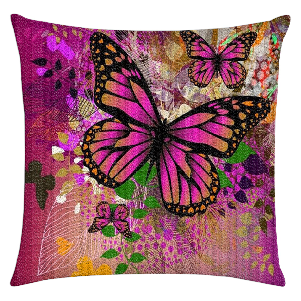 5D Diamond Drawing Kits Butterfly Full Round Drill Rhinestone pillow case DIY Art Crafts Mosaic Picture Home Decoration