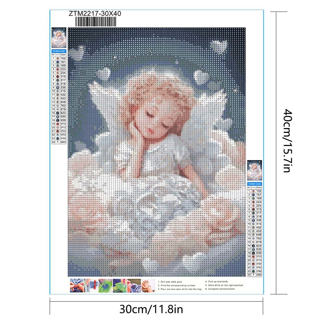 Best china low price Mosaic art full Angel Girl Baby Gift Furniture Decoration Painting photo painting 5d diamond painting