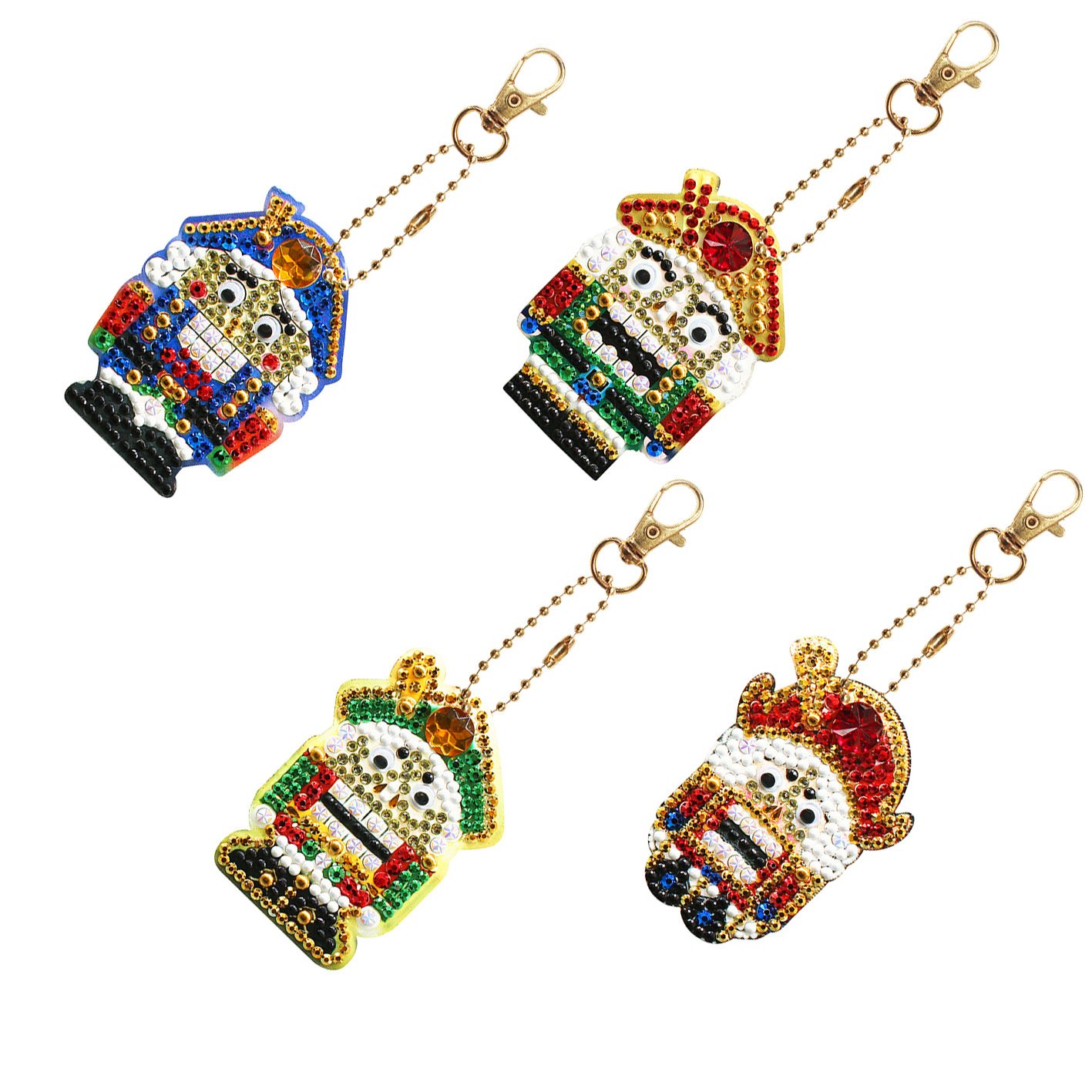Diy Diamond Painting Keychain Christmas Style Handmade Diamond Keychain Wholesale