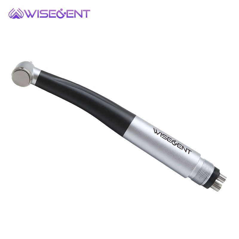 Wisedent Manufacturer Foshan Dental Circle LED Push Button 5 Water Spray Handpiece High Speed 2/4 Holes