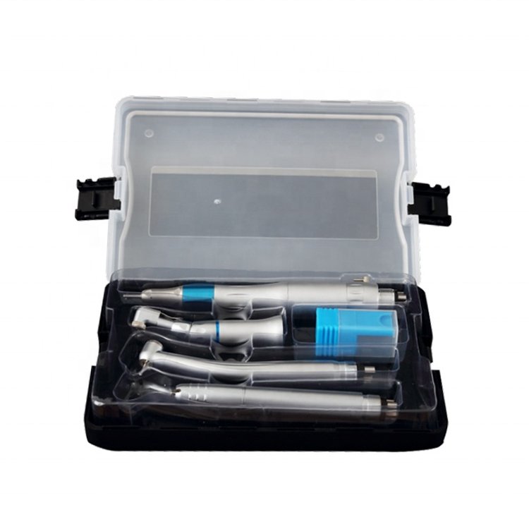 2022 high quality dental handpiece kit push button wrench type dental high speed handpiece air scaler handpiece kit