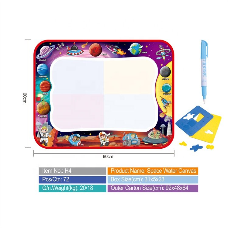 Kids Educational Water Doodle Mat Painting Color Doodle Drawing Mat Toy Bring Magic Pens Toys
