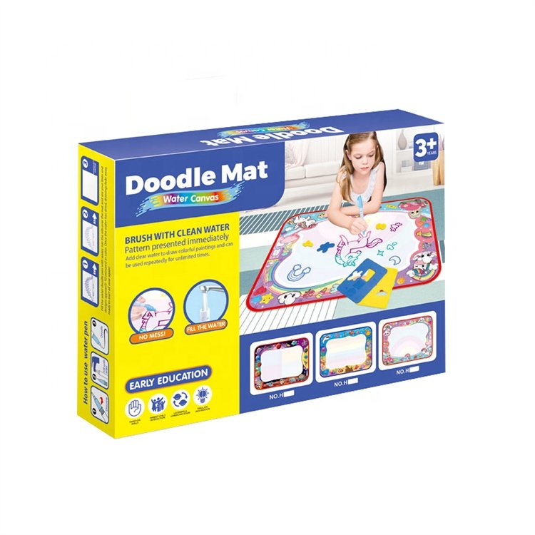 Kids Educational Water Doodle Mat Painting Color Doodle Drawing Mat Toy Bring Magic Pens Toys