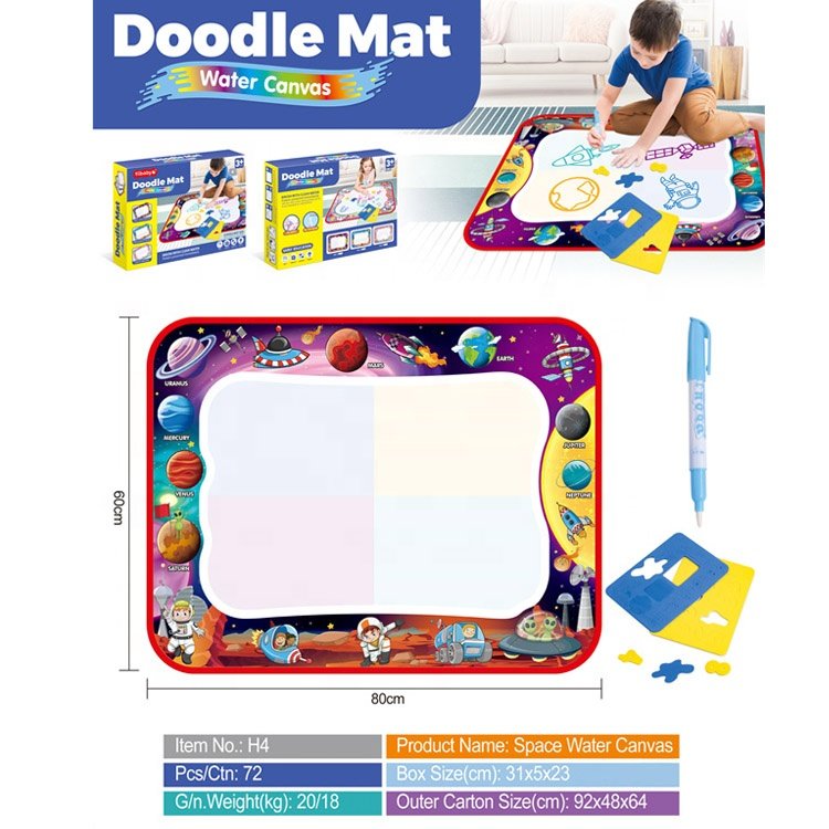 Kids Educational Water Doodle Mat Painting Color Doodle Drawing Mat Toy Bring Magic Pens Toys