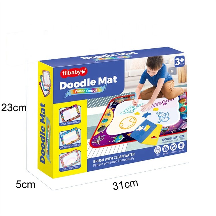 Kids Educational Water Doodle Mat Painting Color Doodle Drawing Mat Toy Bring Magic Pens Toys