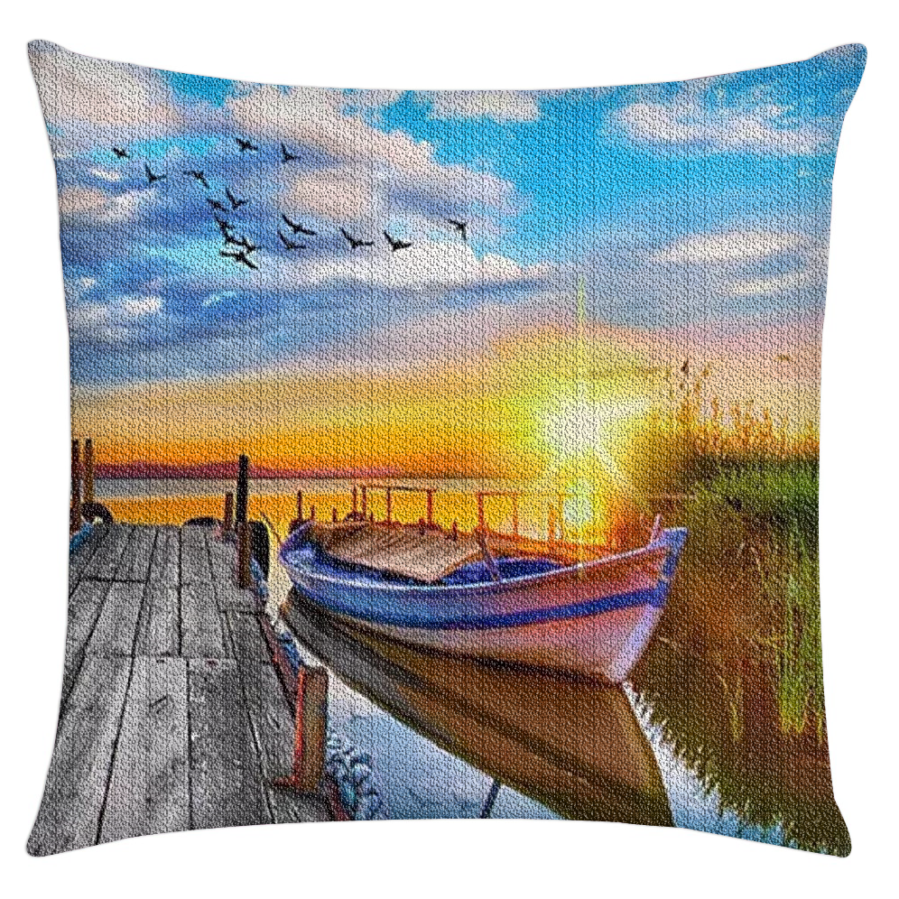 DIY 5D Flower Pigeon Heart Pattern Diamond Painting pillow case Full Drill Crystal Rhinestone cushion case