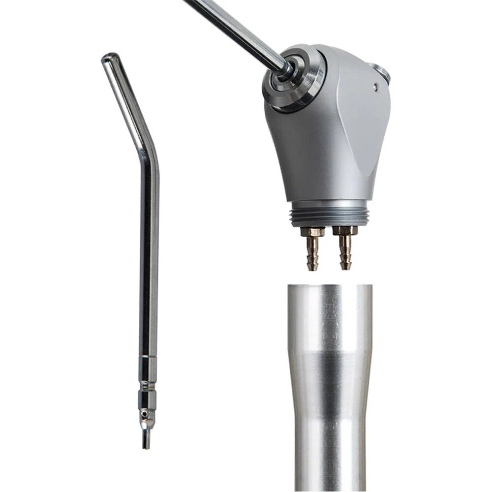 Dental Air Water Spray Triple 3 Way Syringe Handpiece + 2 Nozzles Tips Tubes For Air Triple Syringe Dental Cleaning Equipment