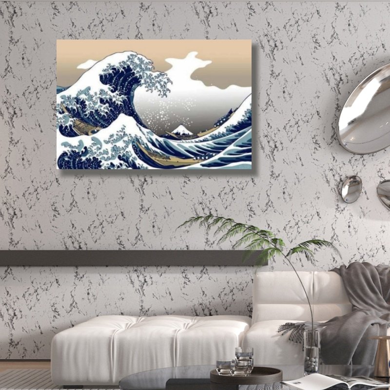 Hot sale The Great Wave Off Kanagawa Diamond Painting Japan style Sunset Wall decor Japanese Kanagawa Ocean Art paintings