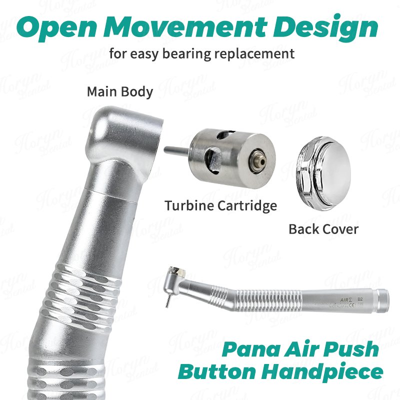 Dental Wrench Type Push Button Pana Air Turbine High Speed Handpiece Dentistry Accessories