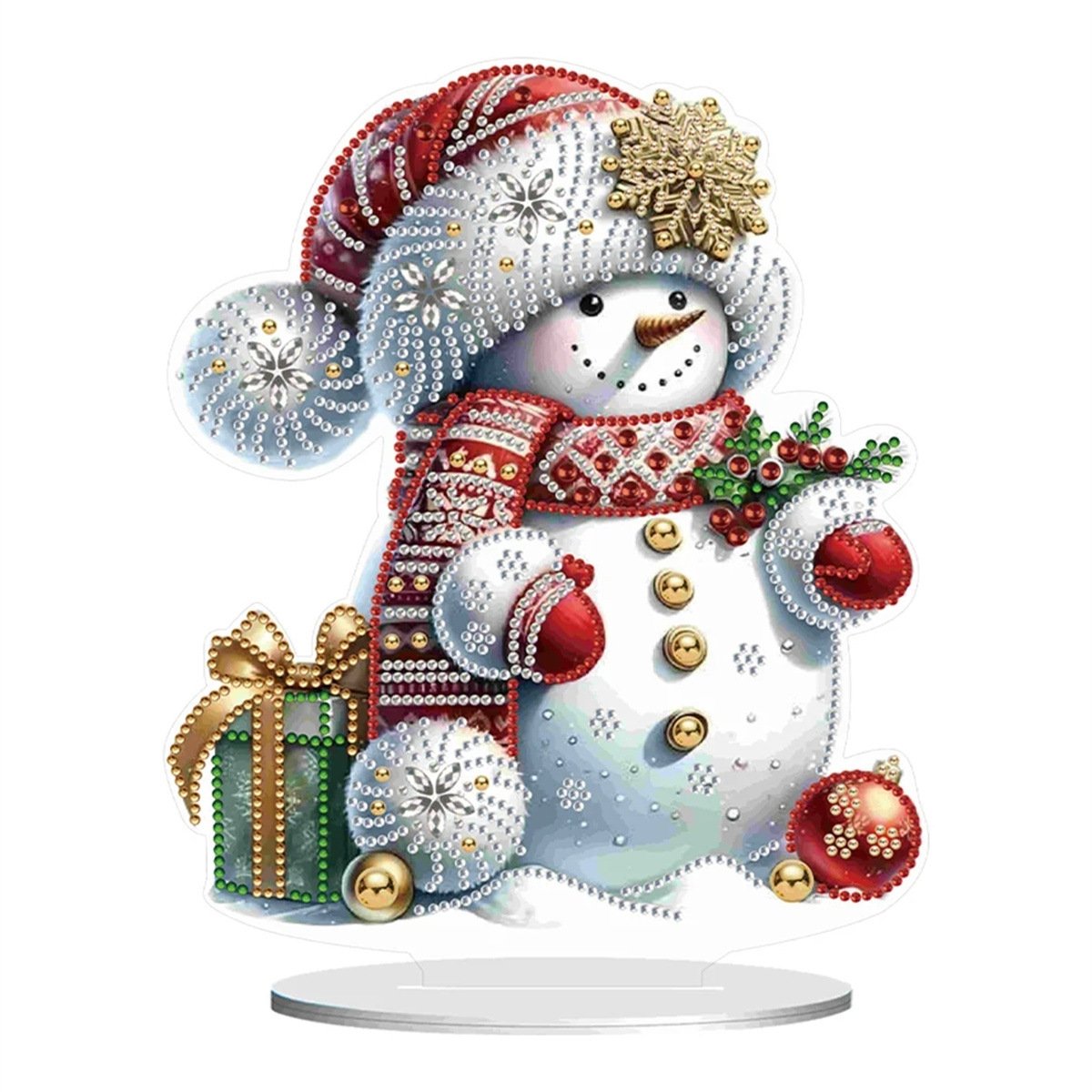 G-94 DIY Desk Diamond Art Crafts Acrylic Mosaic Ornaments Single Sided Drill Kids Gift Desk Christmas Ornaments 2024