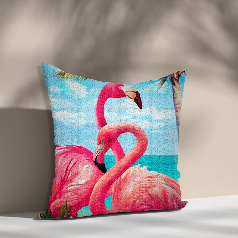 Fall in love Flamingo Diamond Painting pillow case Handicraft Cushion case 5D DIY diamond painting