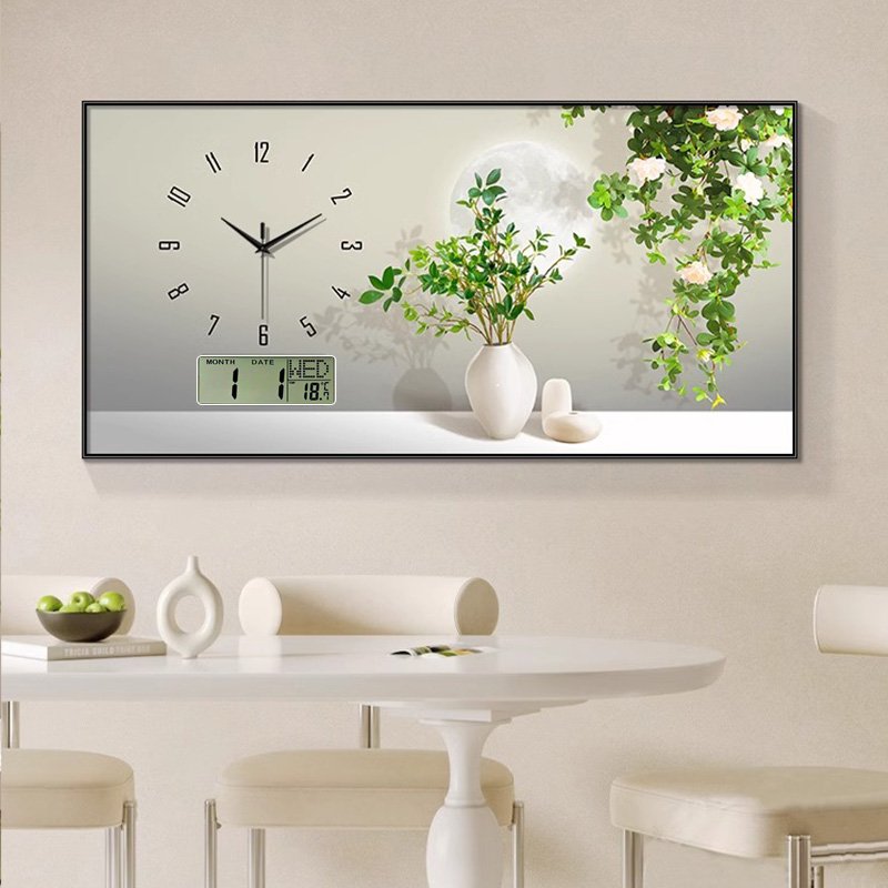 2024 Calendar Silent meal new Product Explosion modern clock decorative painting home decor wall art with clock