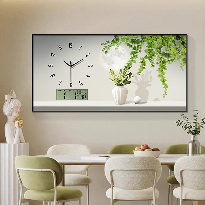 2024 Calendar Silent meal new Product Explosion modern clock decorative painting home decor wall art with clock