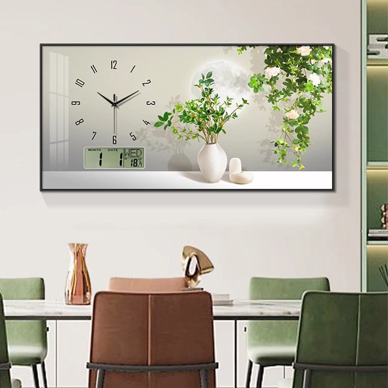 2024 Calendar Silent meal new Product Explosion modern clock decorative painting home decor wall art with clock