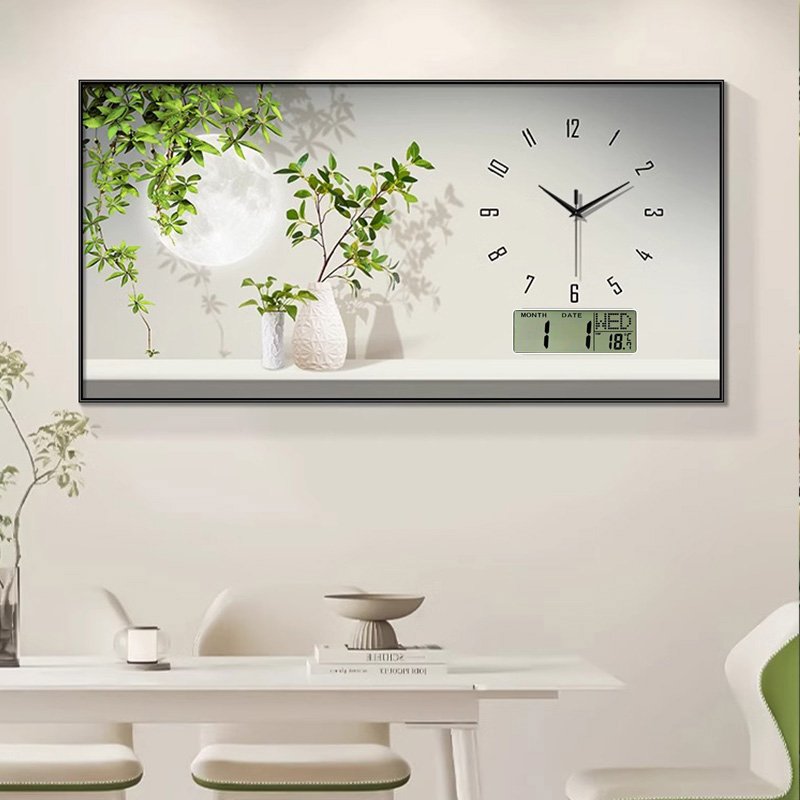 2024 Calendar Silent meal new Product Explosion modern clock decorative painting home decor wall art with clock