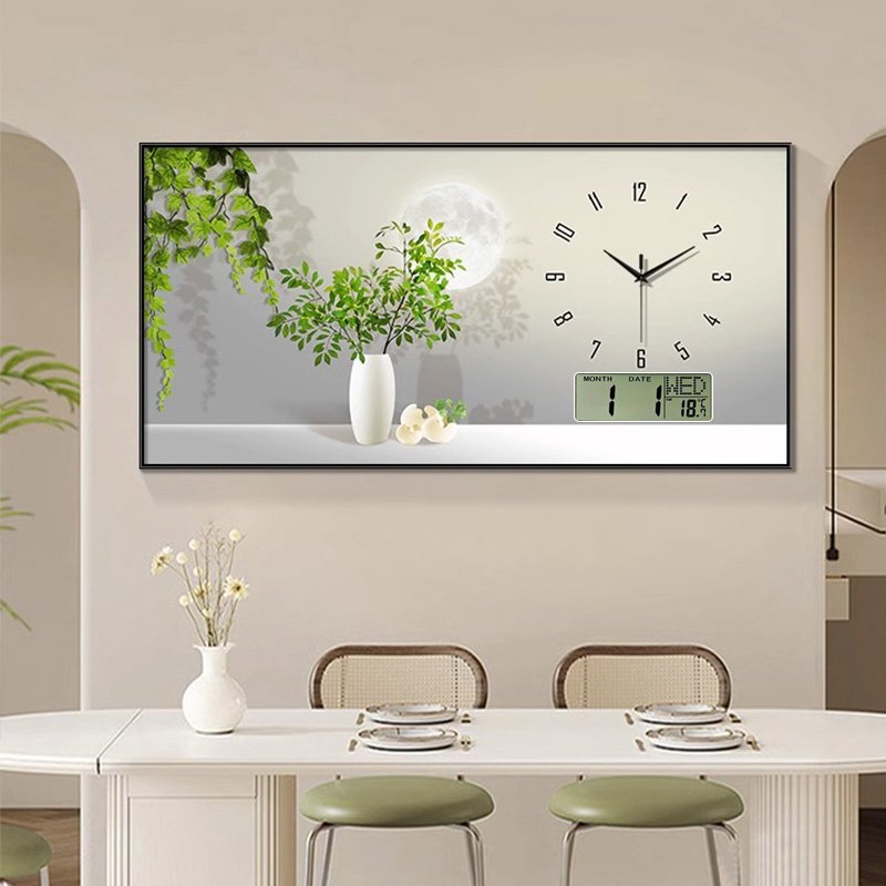 2024 Calendar Silent meal new Product Explosion modern clock decorative painting home decor wall art with clock