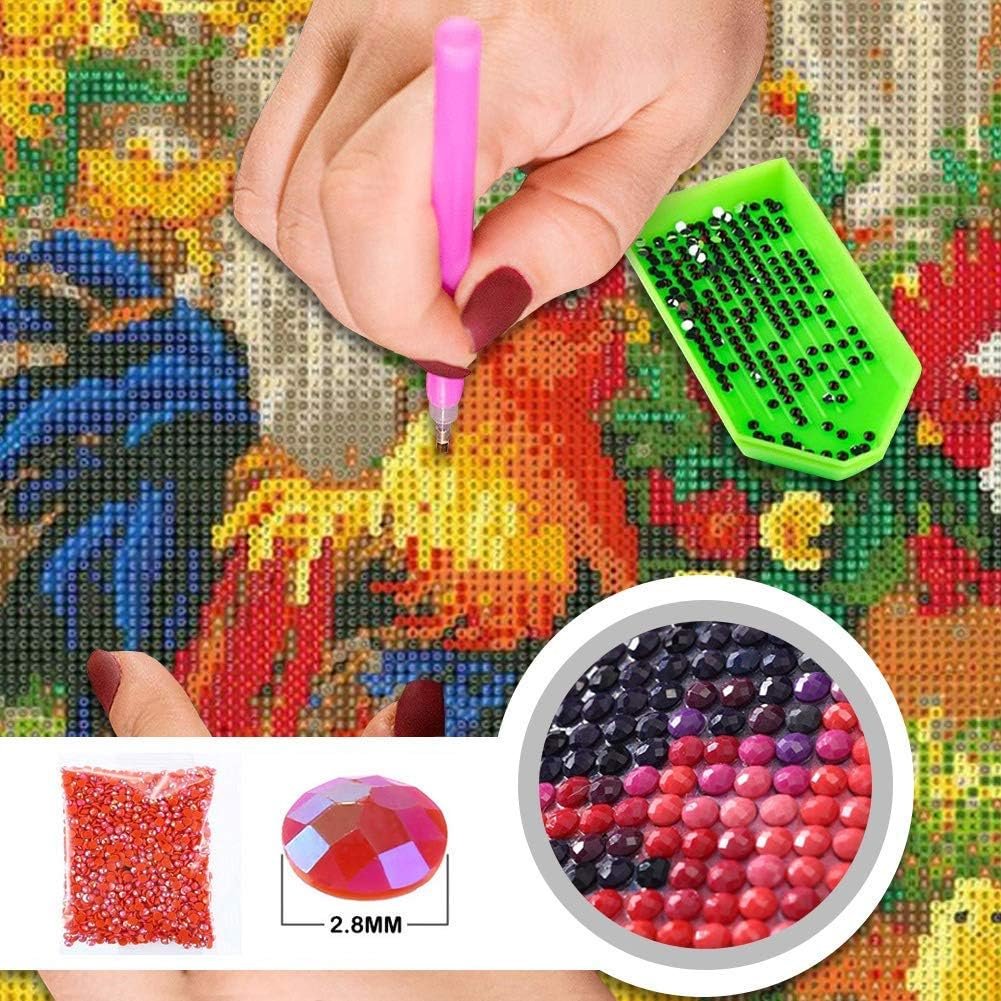 Transparent Stone Diamond Painting Sunset Pebble Diamond Painting 5d Inlaid Landscape Diamond Painting 30*40cm
