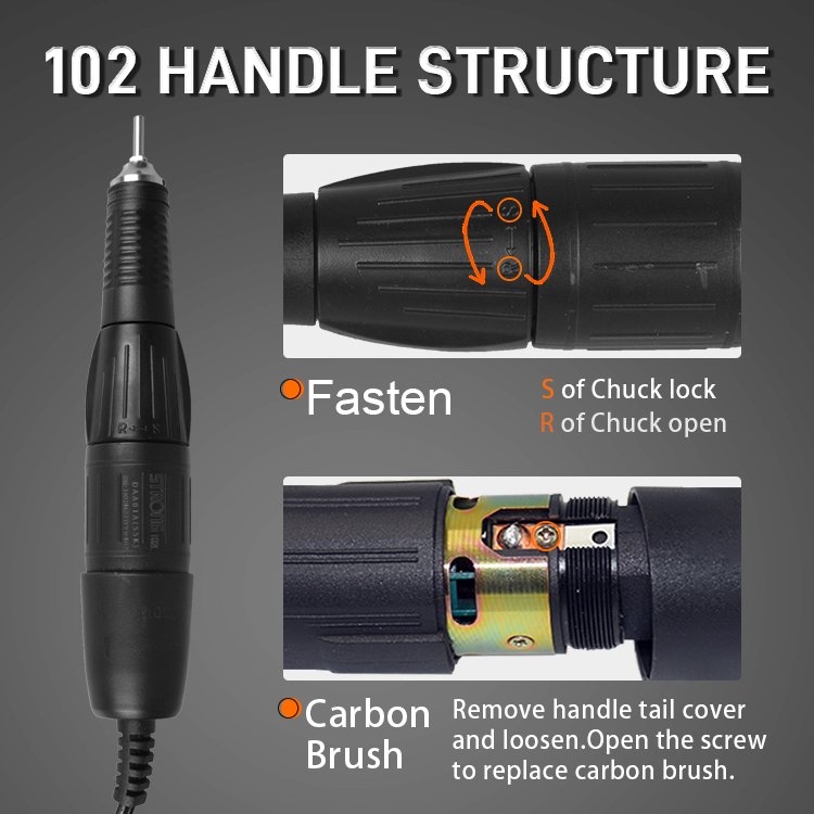 2028 Hand engraving machine professional nail drill dental micro motor handpiece