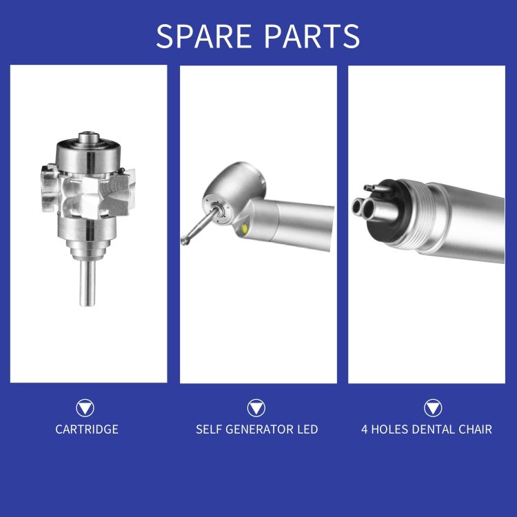 portable k a v o high speed hand piece air turbine led mini standard torque 45 degree head handpiece with 2 4 hole e-generator
