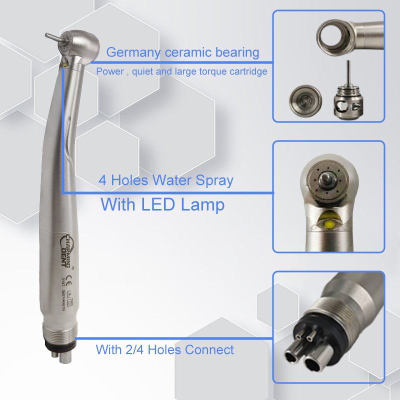 New arrival dental high speed handpiece kit / LED generator fast speed dental turbine handpiece