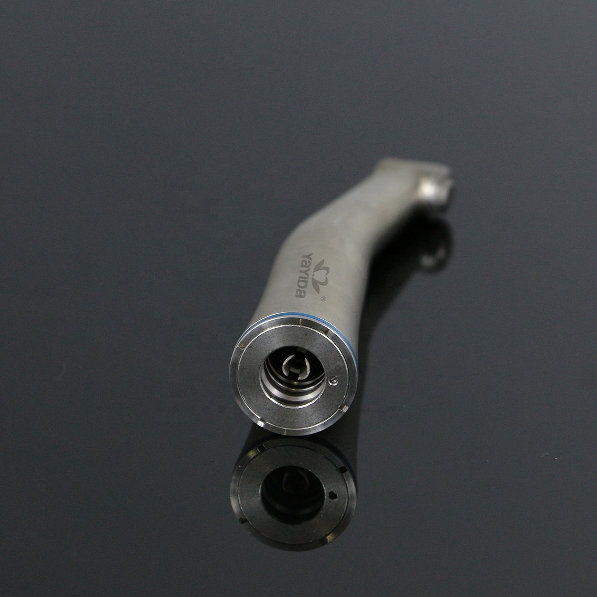 YAYIDA dental blue ring 1:1 push button low speed contra angle handpiece compatible with X25