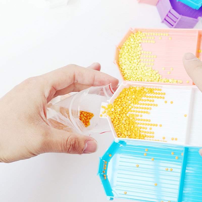 Diamond Painting Tool Fold New Style Plate Diamond Tray Universal Diy Multi-function Point Drill Tool Kit Embroidery Accessories