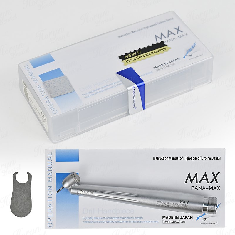 Dental 45 Degree LED High Speed Handpiece E-generator Integrated Push Button Handpiece Single Water Spray With LED Light