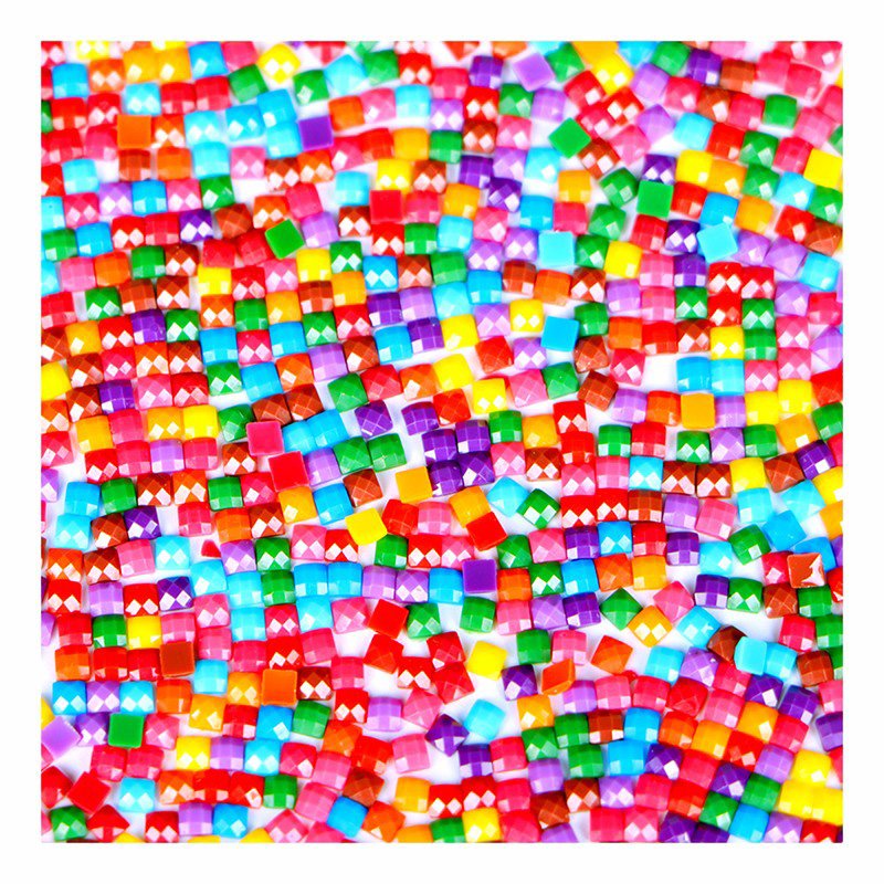 Full Square Fairy Dust Drills Resin Diamond 5D DIY Crystal Diamond Painting 3D Embroidery Rhinestone Mosaic Round AB Stone