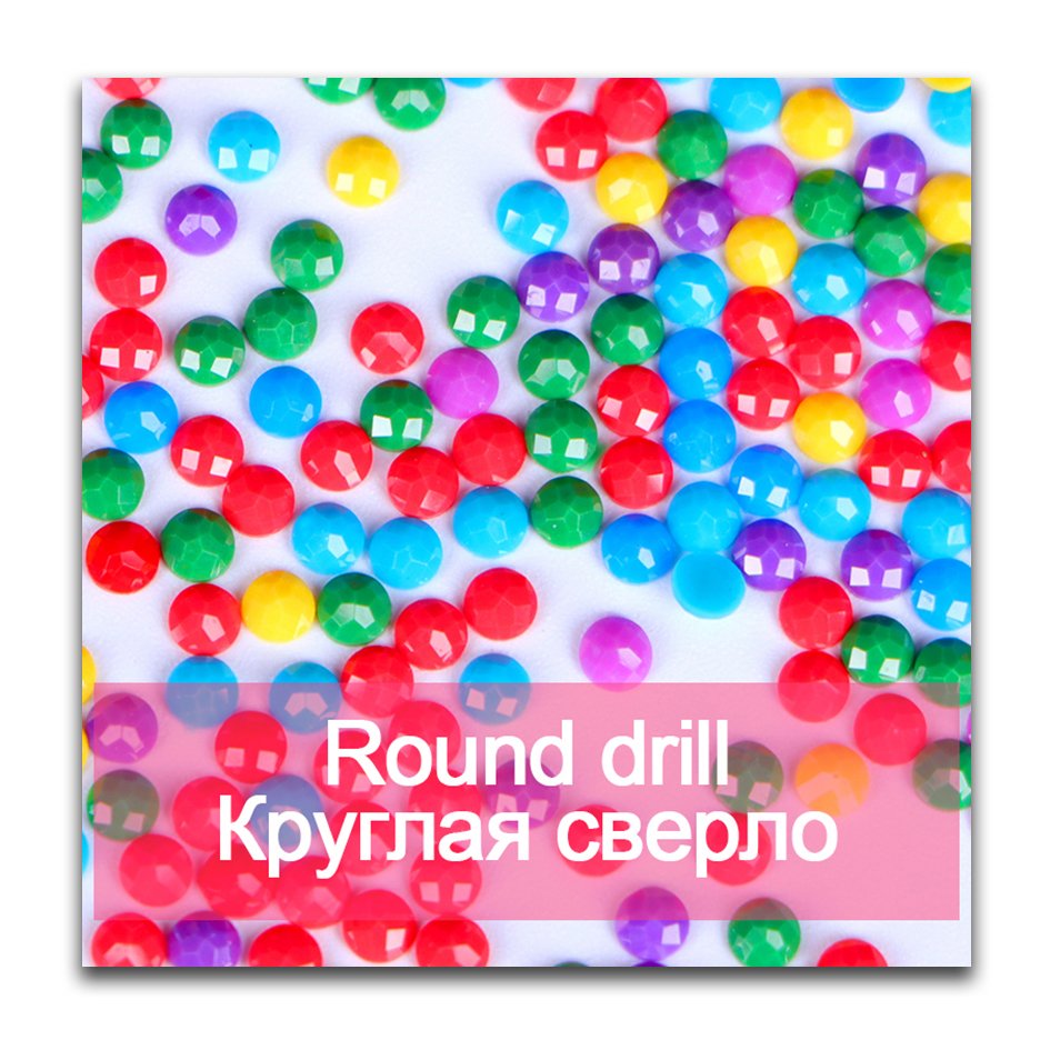 Full Square Fairy Dust Drills Resin Diamond 5D DIY Crystal Diamond Painting 3D Embroidery Rhinestone Mosaic Round AB Stone