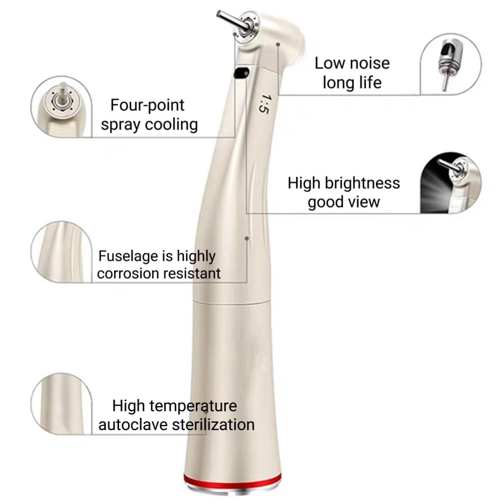 N-s-k dental handpiece 1:5 contra angle increase DENTAL high speed handpiece low speed teeth drill