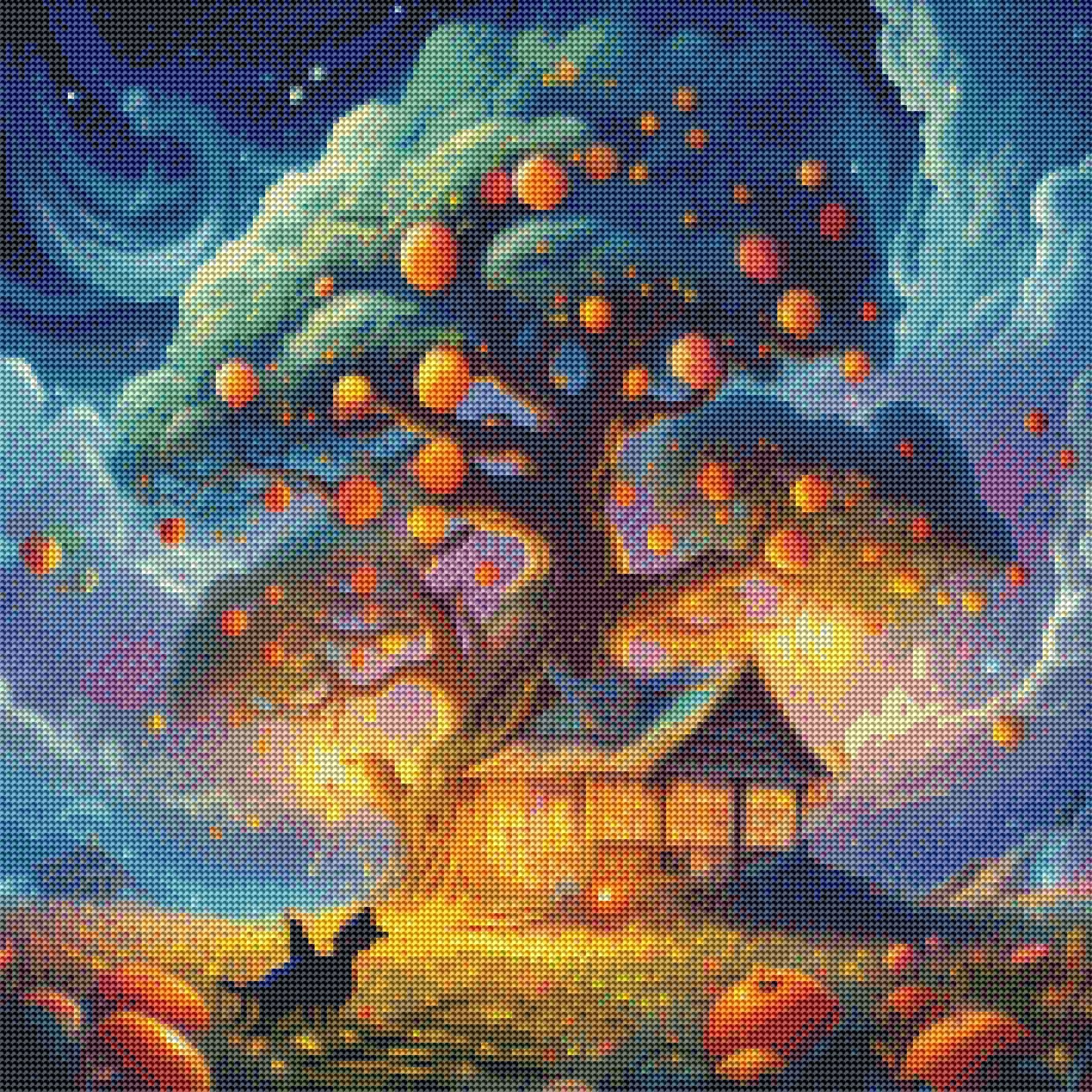 G-67 Custom Diamond Art diy 5d Landscape Painting Halloween Decor Mosaic Wall Art Home Decor Diamond Painting
