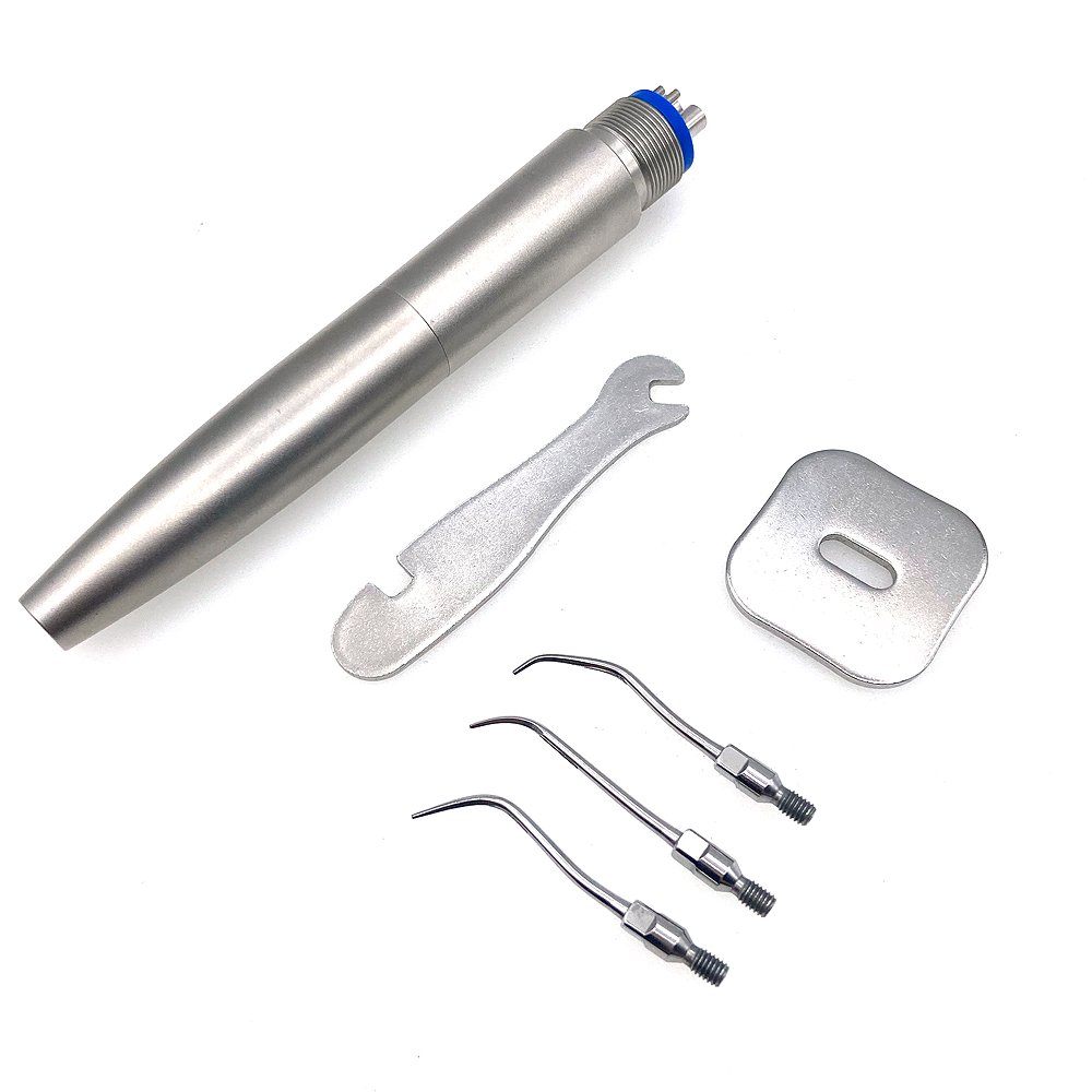Dental Air Flow Oral hygiene Tooth Cleaning Prophy Polishing Dental air Scaler Handpiece A with 3piece tips Teeth cleaning