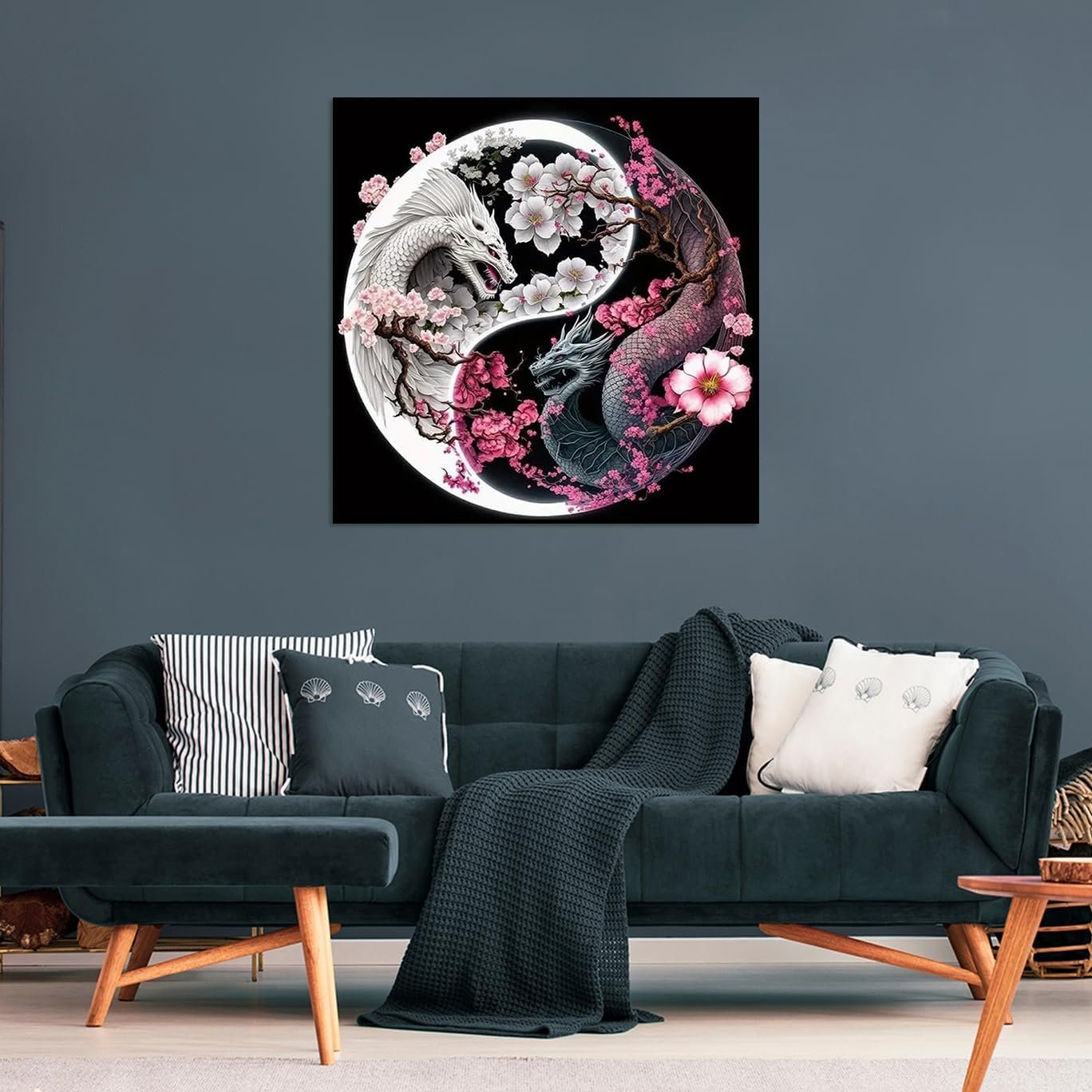 Drop Shipping dragon diamond painting canvas art diamond painting large size for Wall Home Decor