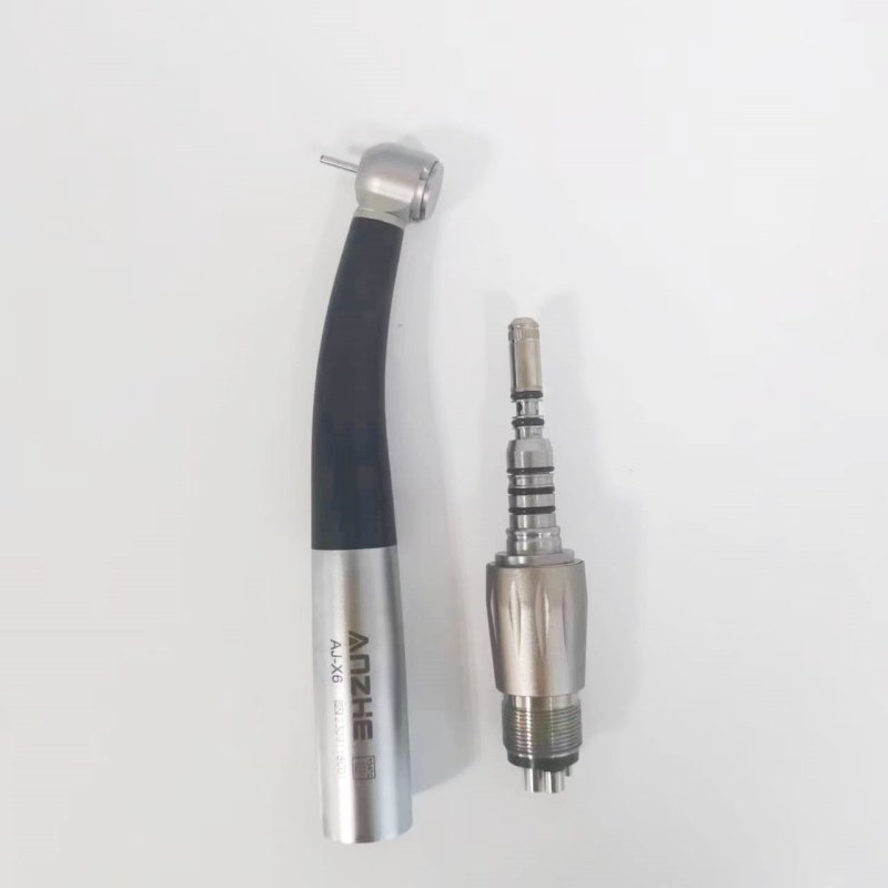 High speed dental handpiece with quick connector 4 water spray air turbine LED micromotor dental handpiece