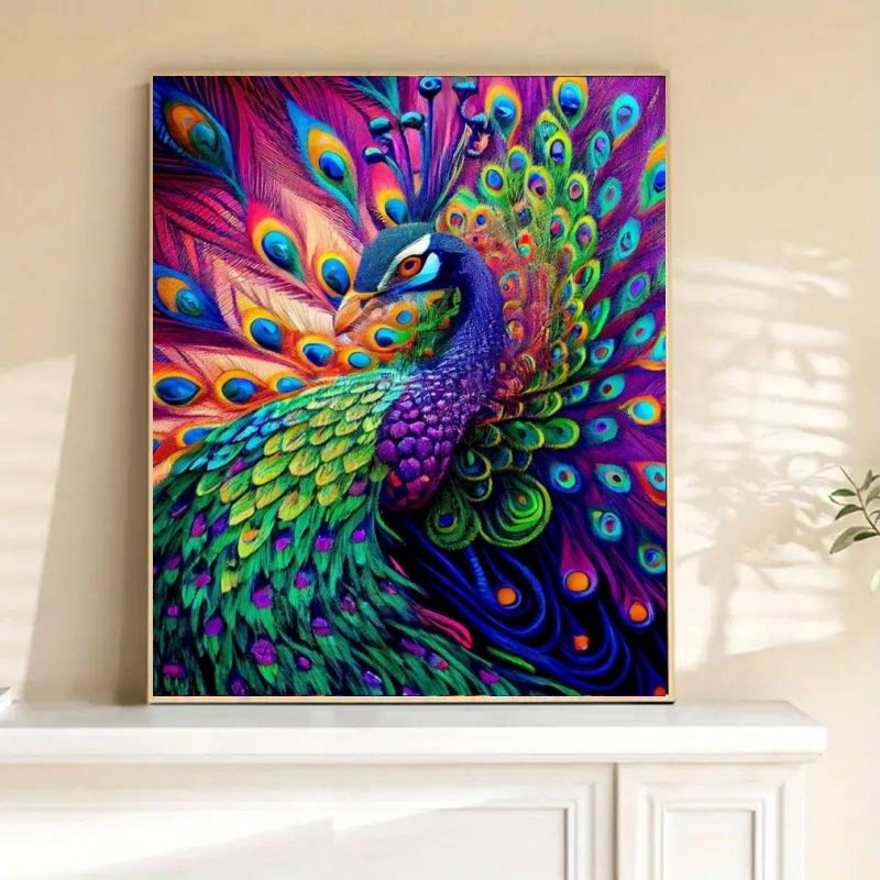 Custom 5D Diamond Painting Kits for Adults and Kids Beginner DIY Animal round Full Drill Mosaic Painting for home Wall Decor