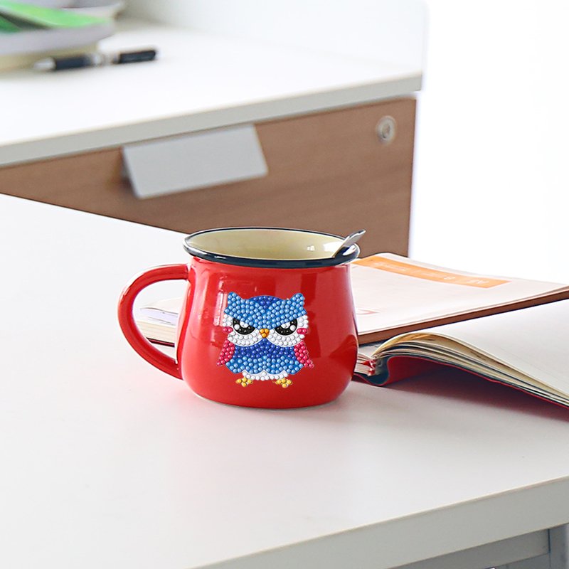 Animal Diamond Painting Stickers Mosaic Diy Sticker Diamond Painting Dinosaur Owl Cartoon Stickers for Notebooks Cups Decor