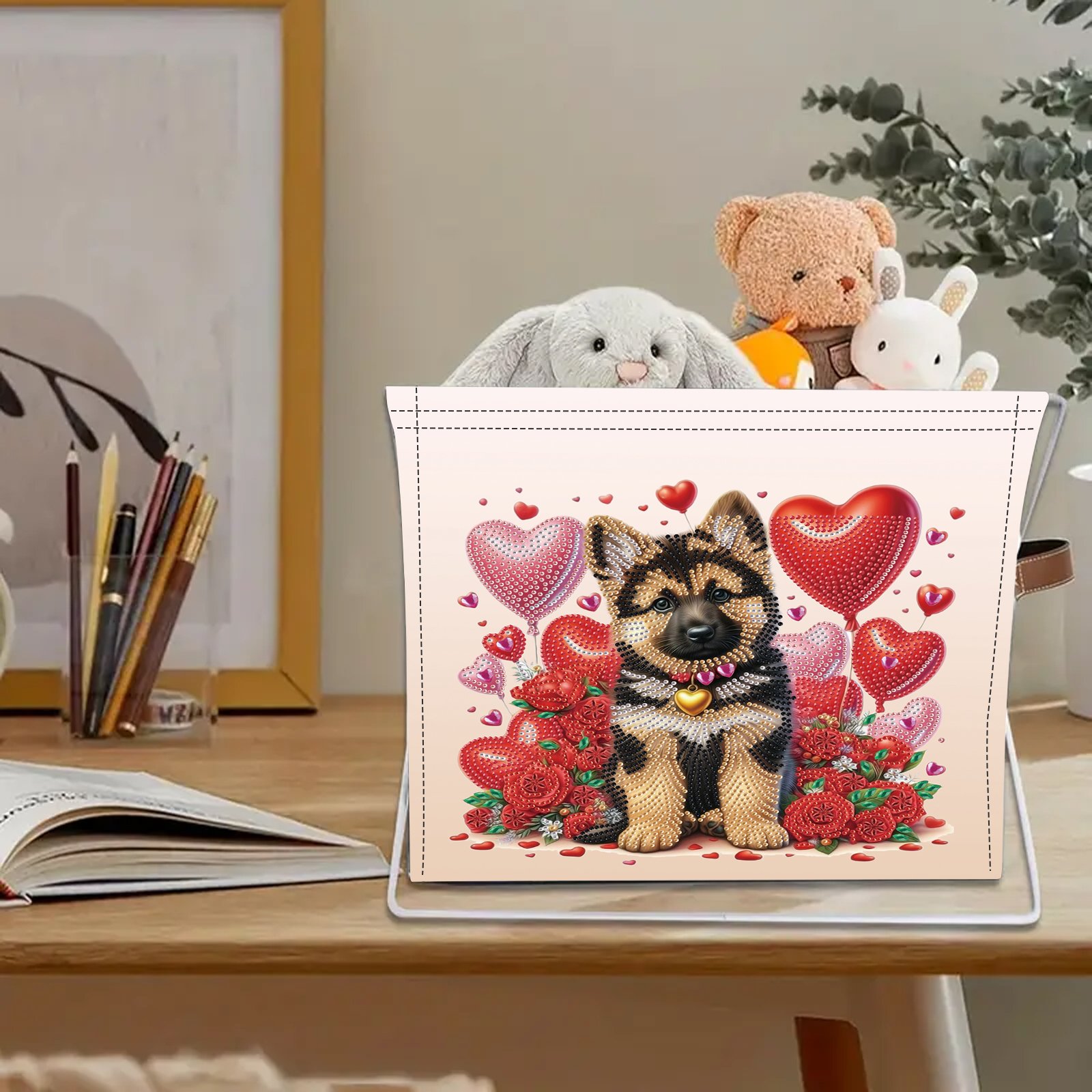 space saving folding diamond painting DIY craft storage box