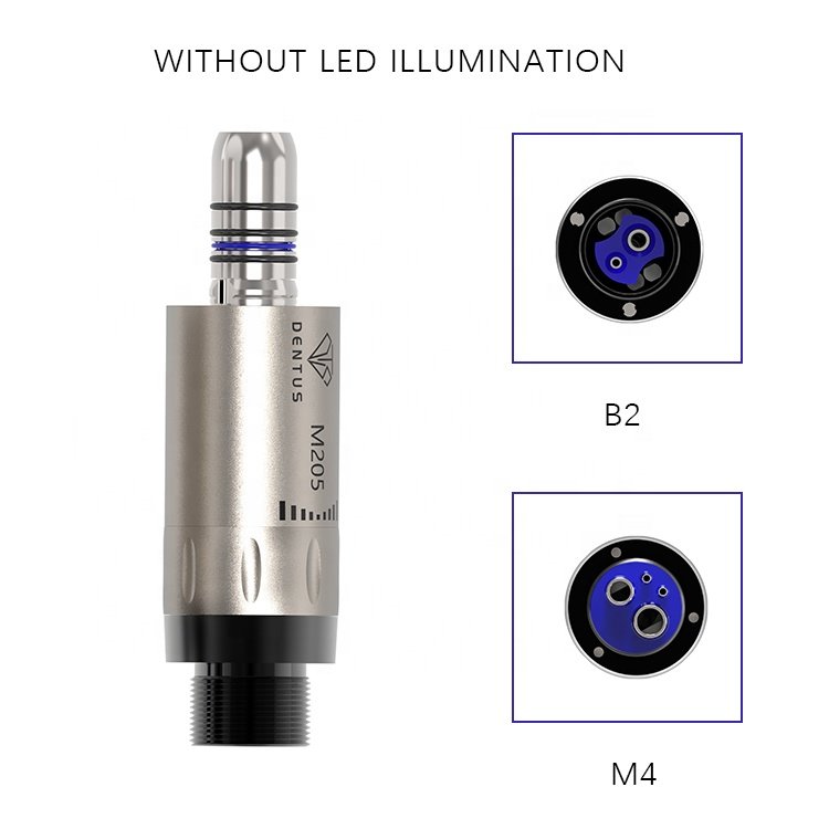 B2/M4/M6 2/4/6 Holes Internal Water Spray Stainless steel Dental Air motor Spare Parts for Dental Contra Angle Handpiece M205