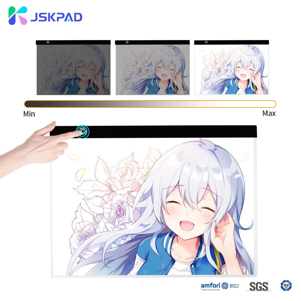 USB Powered Light Box Dimmable Brightness Light Board Apply to Full Drill A4 Tracing Board Led Light Pad