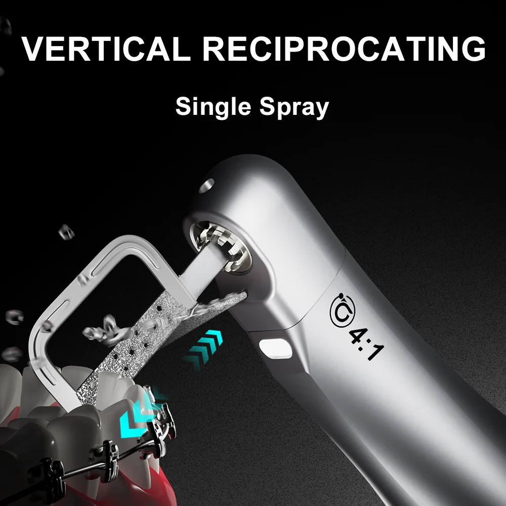Dental Orthodontic Contra Angle Optic Handpiece 4:1 Low Speed Vertical Interproximal Enamel Stripping SEVA4-1L Smile Series