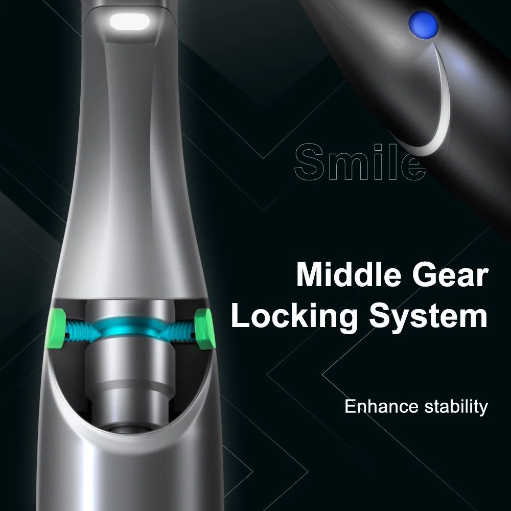 Dental Orthodontic Contra Angle Optic Handpiece 4:1 Low Speed Vertical Interproximal Enamel Stripping SEVA4-1L Smile Series