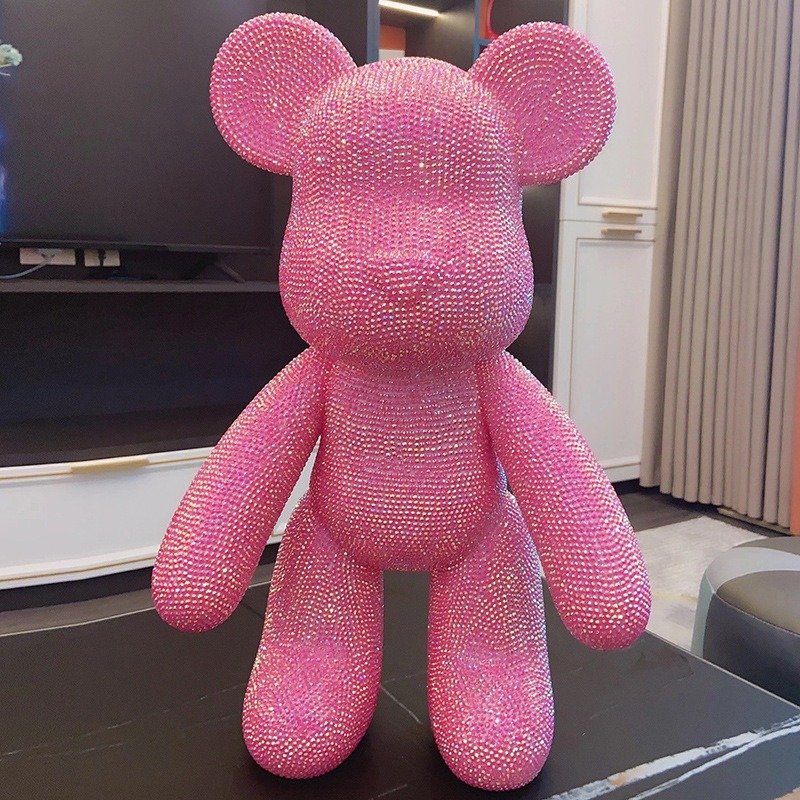 Creative Build A Bear DIY Diamond Painting Lovely Sticking Crystal Rhinestone Handmade Teddy Bear And Keychain