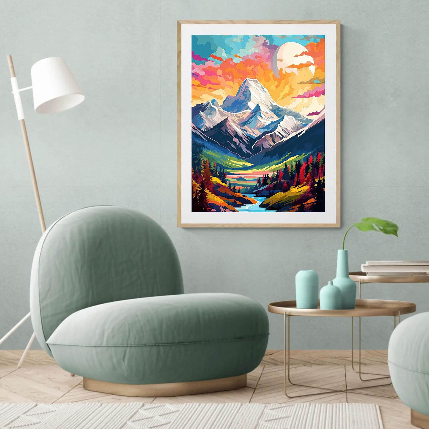 Hot Sale diamond painting crystal big gem Full Cover mini diamond painting for kids and adult