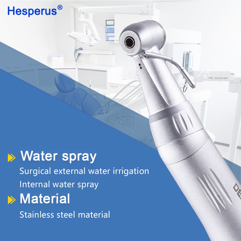 Dental Low Speed Contra Angle with dual water for Dentist surgical Handpiece Kit Low Speed Contra Angle