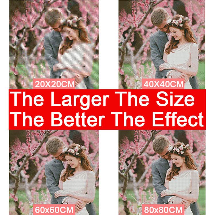 Wholesale Custom Design 5d Diamond Painting Handpainted Lover On Canvas Round Drill DIY Diamond Painting For Art Wall Home Decor